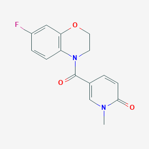 5-(7-Fluoro-2,3-dihydro-1,4-benzoxazine-4-carbonyl)-1-methylpyridin-2-one