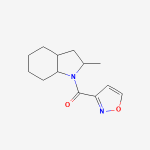 (2-Methyl-2,3,3a,4,5,6,7,7a-octahydroindol-1-yl)-(1,2-oxazol-3-yl)methanone