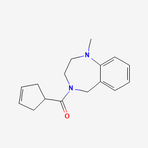 cyclopent-3-en-1-yl-(1-methyl-3,5-dihydro-2H-1,4-benzodiazepin-4-yl)methanone