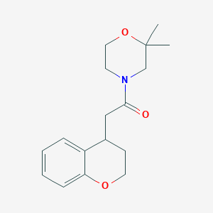 2-(3,4-dihydro-2H-chromen-4-yl)-1-(2,2-dimethylmorpholin-4-yl)ethanone