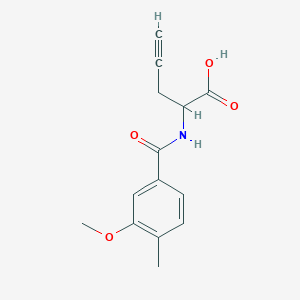 2-[(3-Methoxy-4-methylbenzoyl)amino]pent-4-ynoic acid