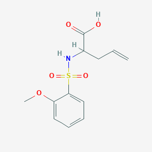 2-[(2-Methoxyphenyl)sulfonylamino]pent-4-enoic acid