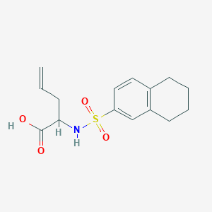 2-(5,6,7,8-Tetrahydronaphthalen-2-ylsulfonylamino)pent-4-enoic acid