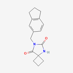 7-(2,3-dihydro-1H-inden-5-ylmethyl)-5,7-diazaspiro[3.4]octane-6,8-dione