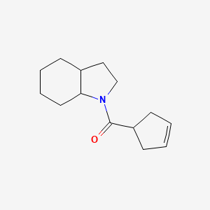 2,3,3a,4,5,6,7,7a-Octahydroindol-1-yl(cyclopent-3-en-1-yl)methanone