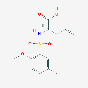 2-[(2-Methoxy-5-methylphenyl)sulfonylamino]pent-4-enoic acid