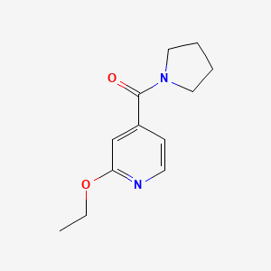 molecular formula C12H16N2O2 B7621453 (2-Ethoxypyridin-4-yl)-pyrrolidin-1-ylmethanone 