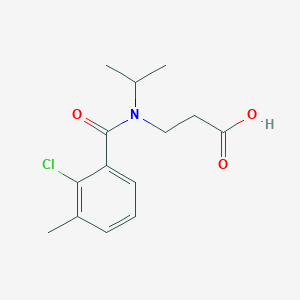 3-[(2-Chloro-3-methylbenzoyl)-propan-2-ylamino]propanoic acid