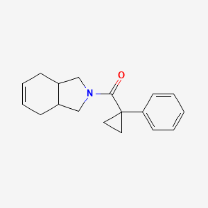 1,3,3a,4,7,7a-Hexahydroisoindol-2-yl-(1-phenylcyclopropyl)methanone