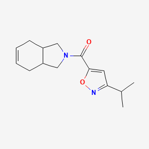 1,3,3a,4,7,7a-Hexahydroisoindol-2-yl-(3-propan-2-yl-1,2-oxazol-5-yl)methanone