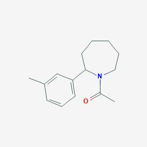 1-[2-(3-Methylphenyl)azepan-1-yl]ethanone