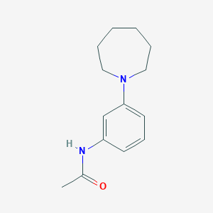 molecular formula C14H20N2O B7621581 N-[3-(azepan-1-yl)phenyl]acetamide 