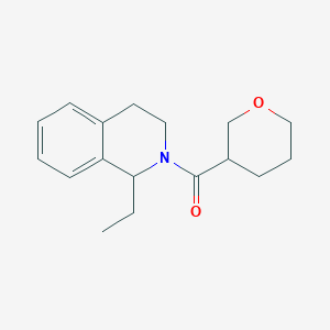 (1-ethyl-3,4-dihydro-1H-isoquinolin-2-yl)-(oxan-3-yl)methanone