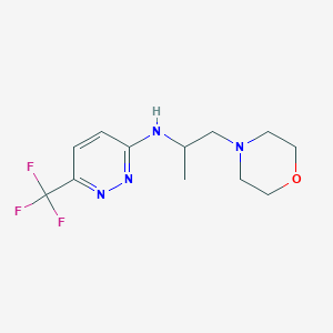 N-(1-morpholin-4-ylpropan-2-yl)-6-(trifluoromethyl)pyridazin-3-amine