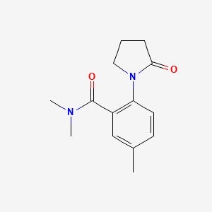 N,N,5-trimethyl-2-(2-oxopyrrolidin-1-yl)benzamide