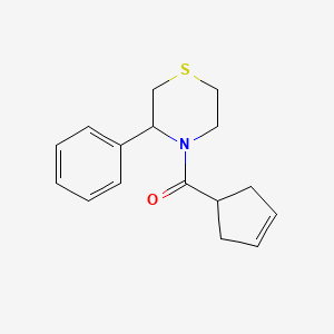 Cyclopent-3-en-1-yl-(3-phenylthiomorpholin-4-yl)methanone