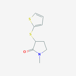 1-Methyl-3-thiophen-2-ylsulfanylpyrrolidin-2-one