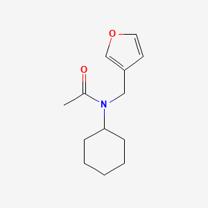 N-cyclohexyl-N-(furan-3-ylmethyl)acetamide