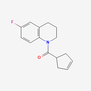 cyclopent-3-en-1-yl-(6-fluoro-3,4-dihydro-2H-quinolin-1-yl)methanone