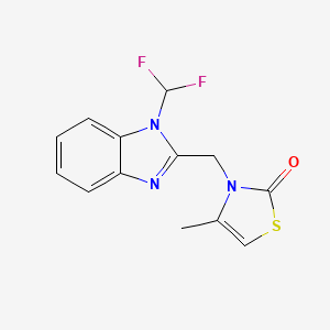 3-[[1-(Difluoromethyl)benzimidazol-2-yl]methyl]-4-methyl-1,3-thiazol-2-one