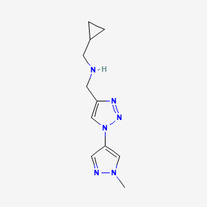 1-cyclopropyl-N-[[1-(1-methylpyrazol-4-yl)triazol-4-yl]methyl]methanamine