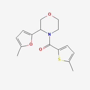 [3-(5-Methylfuran-2-yl)morpholin-4-yl]-(5-methylthiophen-2-yl)methanone