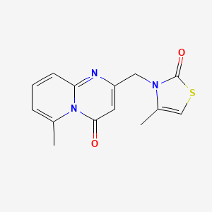 4-Methyl-3-[(6-methyl-4-oxopyrido[1,2-a]pyrimidin-2-yl)methyl]-1,3-thiazol-2-one