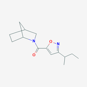 2-Azabicyclo[2.2.1]heptan-2-yl-(3-butan-2-yl-1,2-oxazol-5-yl)methanone