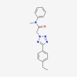 2-[5-(4-ethylphenyl)tetrazol-2-yl]-N-methyl-N-phenylacetamide