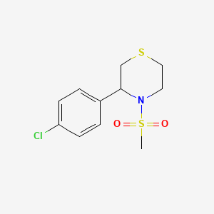 3-(4-Chlorophenyl)-4-methylsulfonylthiomorpholine