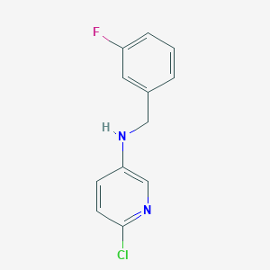 6-chloro-N-[(3-fluorophenyl)methyl]pyridin-3-amine