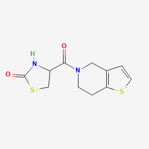 4-(6,7-dihydro-4H-thieno[3,2-c]pyridine-5-carbonyl)-1,3-thiazolidin-2-one