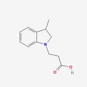 3-(3-Methyl-2,3-dihydroindol-1-yl)propanoic acid