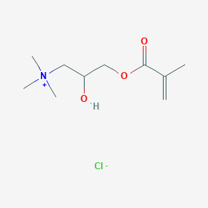 molecular formula C10H20ClNO3 B076220 （2-羟基-3-甲基丙烯酰氧基丙基）三甲基氯化铵 CAS No. 13052-11-4
