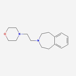 molecular formula C16H24N2O B7622001 4-[2-(1,2,4,5-Tetrahydro-3-benzazepin-3-yl)ethyl]morpholine 