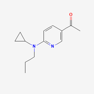 1-[6-[Cyclopropyl(propyl)amino]pyridin-3-yl]ethanone