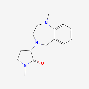 1-methyl-3-(1-methyl-3,5-dihydro-2H-1,4-benzodiazepin-4-yl)pyrrolidin-2-one