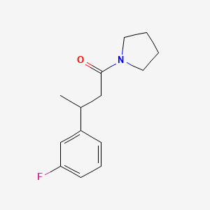 3-(3-Fluorophenyl)-1-pyrrolidin-1-ylbutan-1-one