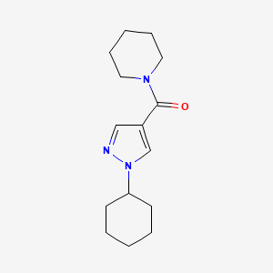 (1-Cyclohexylpyrazol-4-yl)-piperidin-1-ylmethanone