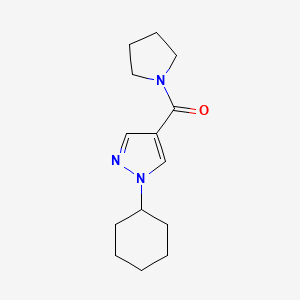 (1-Cyclohexylpyrazol-4-yl)-pyrrolidin-1-ylmethanone