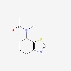 N-methyl-N-(2-methyl-4,5,6,7-tetrahydro-1,3-benzothiazol-7-yl)acetamide