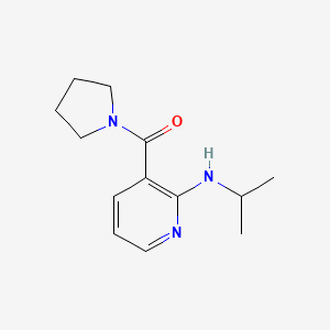 [2-(Propan-2-ylamino)pyridin-3-yl]-pyrrolidin-1-ylmethanone