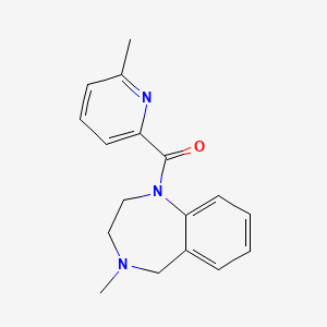 (4-methyl-3,5-dihydro-2H-1,4-benzodiazepin-1-yl)-(6-methylpyridin-2-yl)methanone