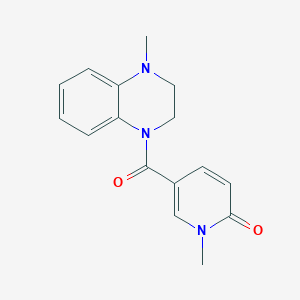 1-Methyl-5-(4-methyl-2,3-dihydroquinoxaline-1-carbonyl)pyridin-2-one