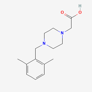 2-[4-[(2,6-Dimethylphenyl)methyl]piperazin-1-yl]acetic acid