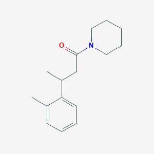 molecular formula C16H23NO B7622136 3-(2-Methylphenyl)-1-piperidin-1-ylbutan-1-one 