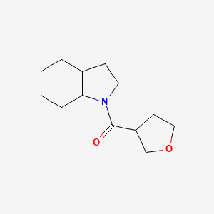 (2-Methyl-2,3,3a,4,5,6,7,7a-octahydroindol-1-yl)-(oxolan-3-yl)methanone