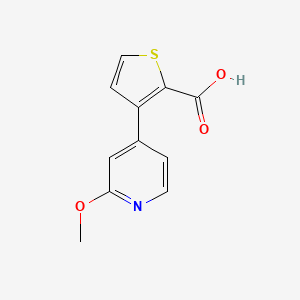 molecular formula C11H9NO3S B7622149 3-(2-Methoxypyridin-4-yl)thiophene-2-carboxylic acid 