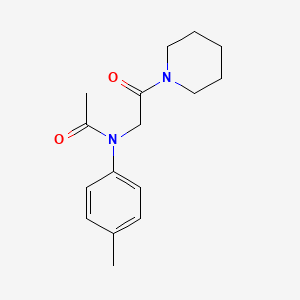 N-(4-methylphenyl)-N-(2-oxo-2-piperidin-1-ylethyl)acetamide