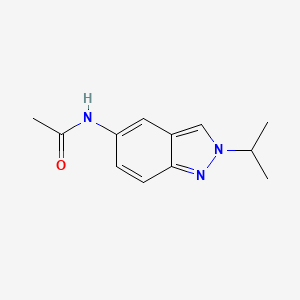 molecular formula C12H15N3O B7622183 N-(2-propan-2-ylindazol-5-yl)acetamide 